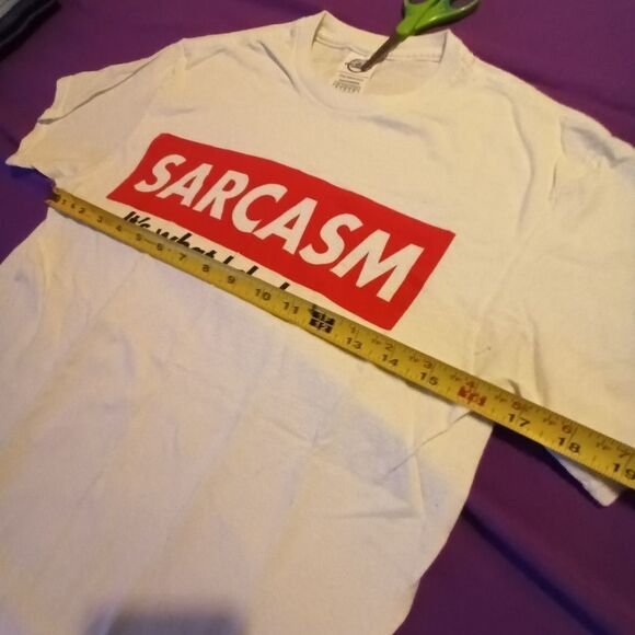 Sarcasm Tee Shirt SS Size: Small        (0287) - Picture 3 of 4